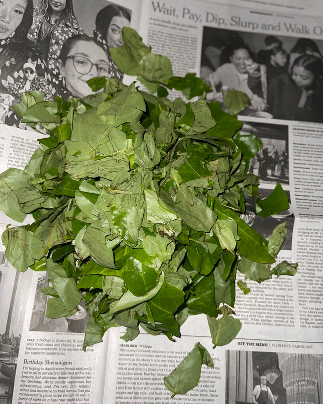 Fresh Oha leaves