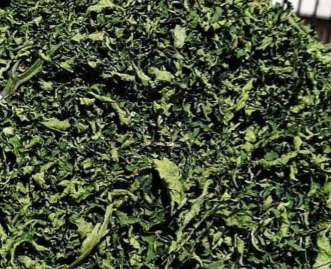 Dried ugwu leaves