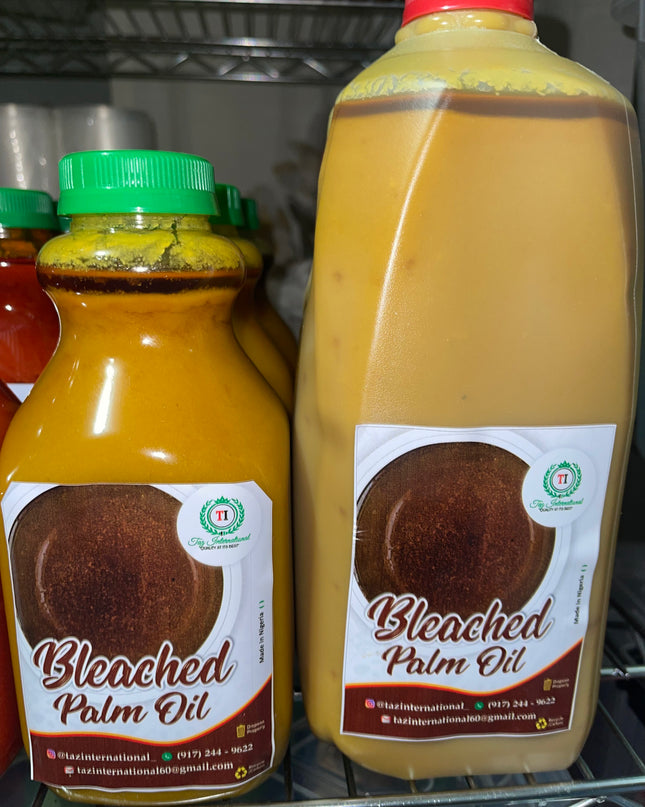 Bleached palm oil