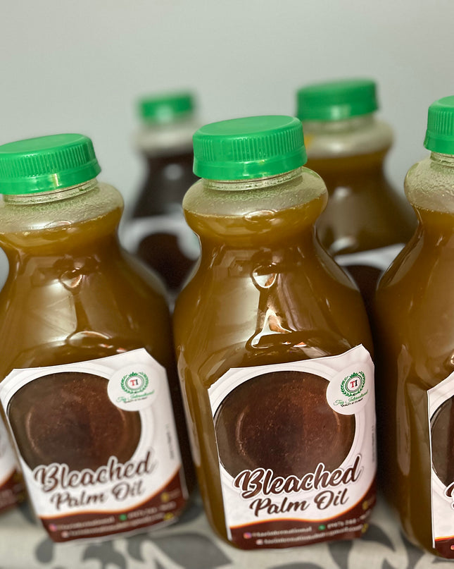 Bleached palm oil